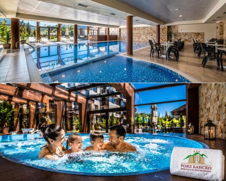 Piscină interioară încălzită cu hidromasaj, Royal Bansko Family Apart Hotel