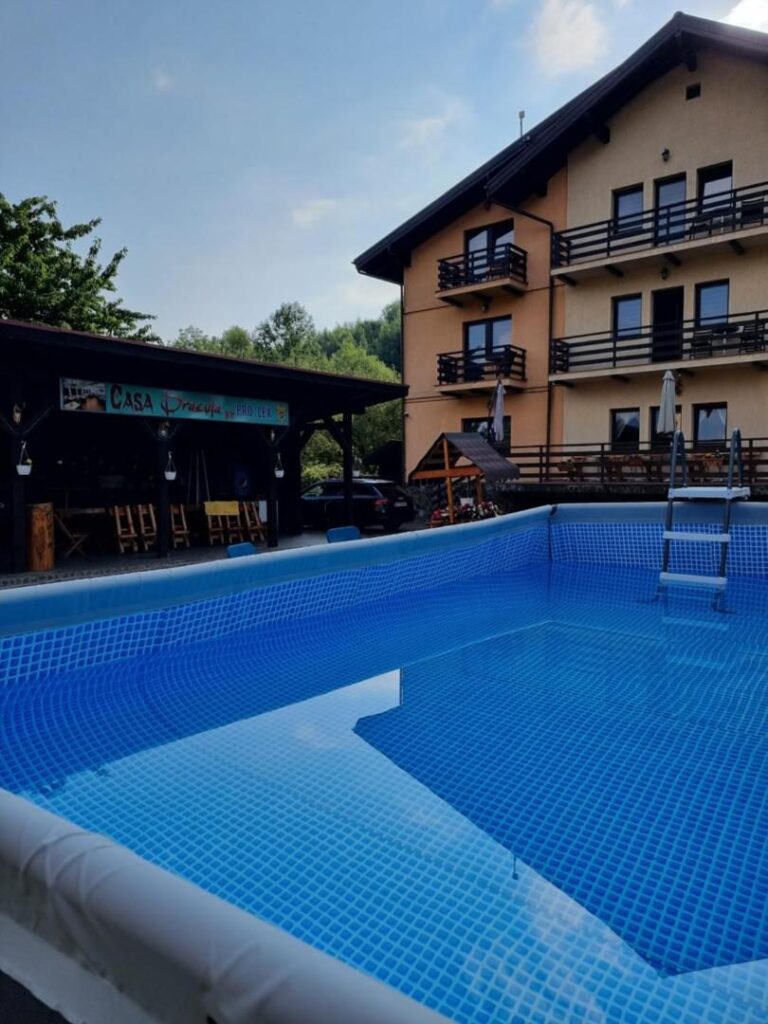 Casa Dracula by ProLex – piscina în aer liber din curtea pensiunii
